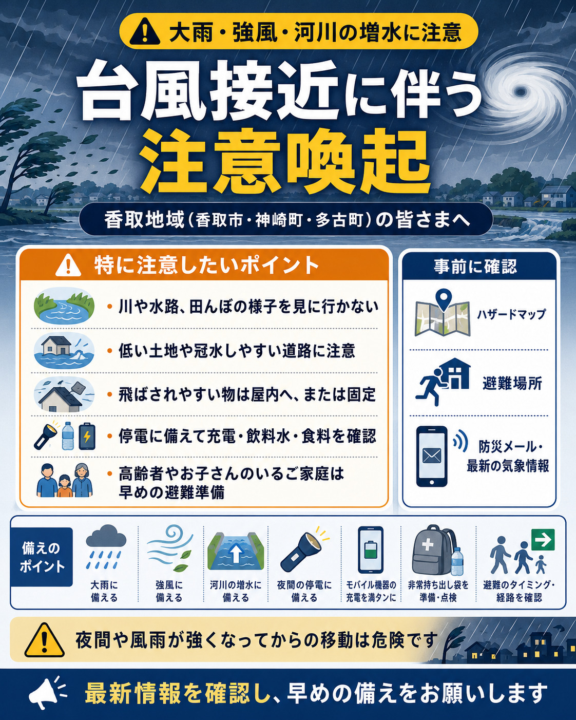 台風注意喚起